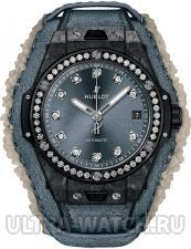 Big Bang One Click Frosted Carbon Diamonds 39 mm